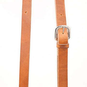 Bar H Equine Horse Genuine Leather Tie Downs Snap Ends Tan